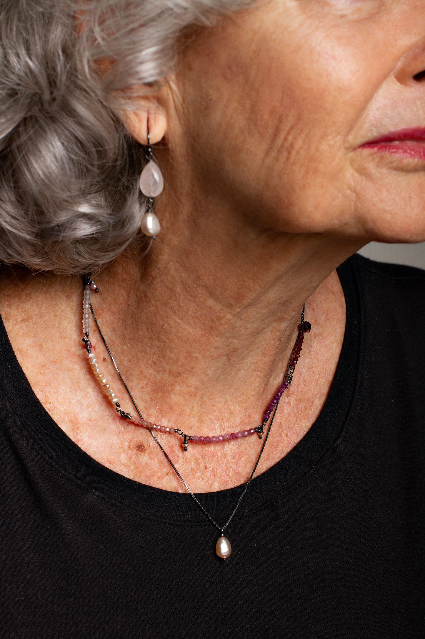 Colar choker pink dive