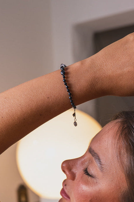 Pulseira Traçado Quartzo Turmalinado