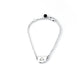  Pulseira Libra corrente cartier em prata 925 polida (clara) ou oxidada (escura), constelação (frente) e símbolo (verso). Detalhe no fecho em pedra Goldstone azul. Comprimento: regulagem entre 16cm e 18cm. Para outras medidas entre em contato. Embalagem em estojo de madeira. Esta é uma joia de prata 925 produzida com uma liga conhecida internacionalmente com STERLING SILVER – 925, o que significa que ela é constituída de 92,5% de prata pura, garantindo a qualidade do material utilizado. Por se tratar de ped